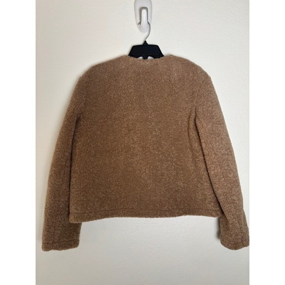 New with Tag Theory Collarless Easy Fleece Jacket Woman's Size L - Picture 6 of 6